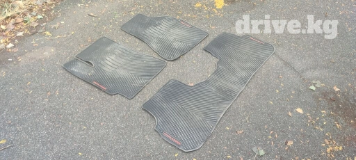 Родные Резиновые Полики Для салона Toyota, цвет - Черный, Б/у, Самовывоз