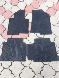Родные Резиновые Полики Для салона Hyundai, цвет - Черный