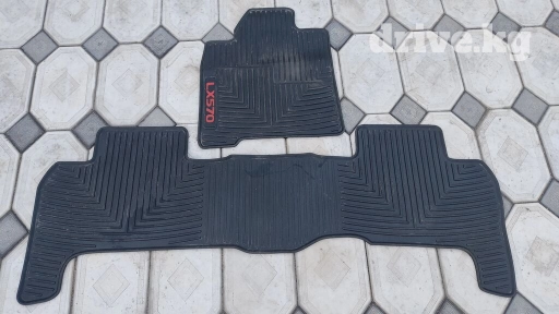 Родные Резиновые Полики Для салона Lexus, цвет - Черный, Б/у, Самовывоз