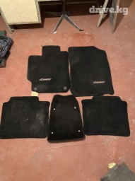 Родные Ворсовые Полики Для салона Toyota, цвет - Черный, Б/у, Самовывоз