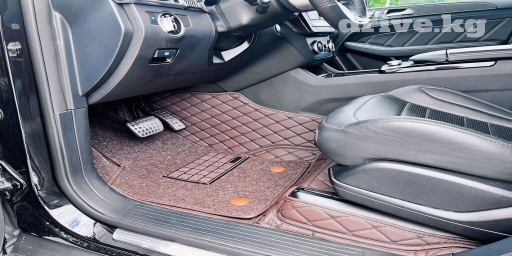 5D Экокожа Полики Для салона Mercedes-Benz, цвет - Красный, Самовывоз