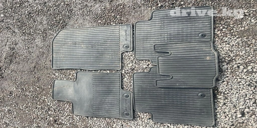 Родные Резиновые Полики Для салона Hyundai, цвет - Черный, Б/у, Самовывоз