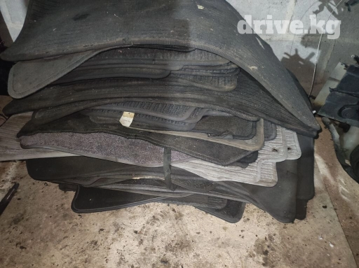 Родные Ворсовые Полики Для салона Mercedes-Benz, цвет - Черный, Б/у, Бесплатная доставка, Платная доставка, Самовывоз