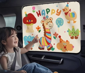 Детская солнцезащитная шторка с рисунком