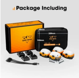 Набор кемпинговых ламп SAN HIMA с магнитом и крюком, 4 шт.