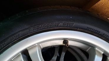 Колеса в сборе 225 / 45 / R 17, Лето, Б/у, Комплект, Легковые, Литые, отверстий - 5