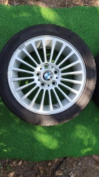 Колеса в сборе 225 / 45 / R 17, Лето, Б/у, Комплект, Легковые, Литые, отверстий - 5