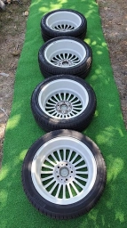 Колеса в сборе 225 / 45 / R 17, Лето, Б/у, Комплект, Легковые, Литые, отверстий - 5