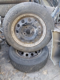 Колеса в сборе 185 / 65 / R 14, Всесезонная, Б/у, Пара, Легковые, Железные, отверстий - 4