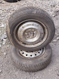 Колеса в сборе 145 / 70 / R 13, Лето, Б/у, Пара, Легковые, Железные, отверстий - 4