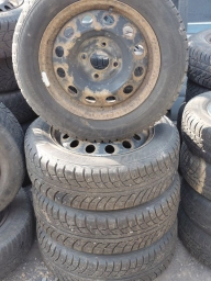 Колеса в сборе 185 / 65 / R 15, Зимняя шипованная, Б/у, Комплект, Легковые, Железные, отверстий - 4