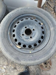 Колеса в сборе 185 / 65 / R 14, Лето, Б/у, 1 шт, Легковые, Железные, отверстий - 4